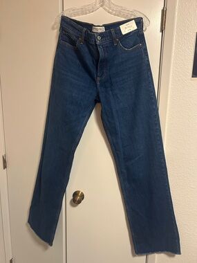 Abercrombie & Fitch The Baggy Low Rise dark wash size 29 extra long